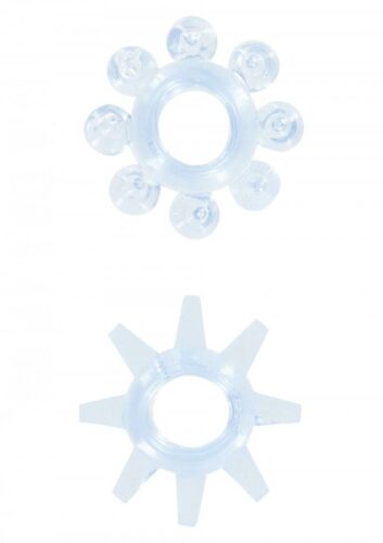 Erekční kroužky Snowflakes 2ks modré ToyJoy