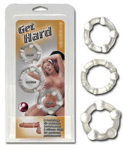 Get Hard Crystal Sada tř&iacute; silikonov&yacute;ch erekčn&iacute;ch kroužků You2Toys