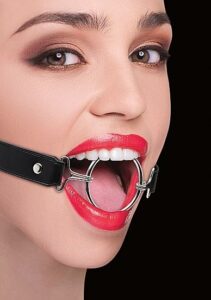 Ouch! Roub&iacute;k Ring Gag XL - Black Ouch!