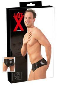 LateX Latexov&eacute; slipy s an&aacute;ln&iacute;m dildem M/L lateX