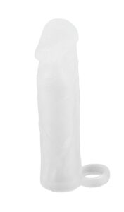 BASIC X Realistick&yacute; zvět&scaron;uj&iacute;c&iacute; n&aacute;vlek na penis M - transparentn&iacute; BASIC X