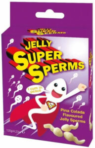 Bonb&oacute;ny ve tvaru spermie Jelly Sperms