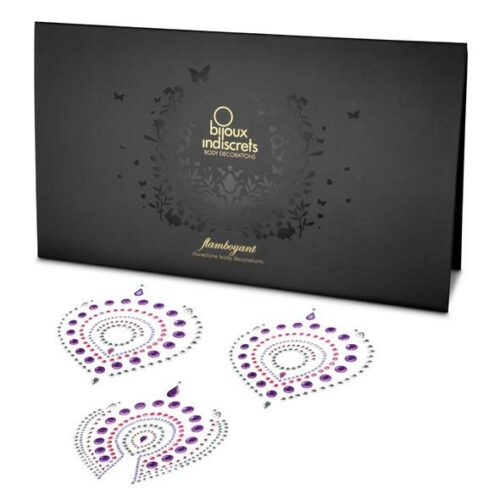 Bijoux Indiscrets Flamboyant ozdoby na prsa a klín růžovo fialové Bijoux Indiscrets