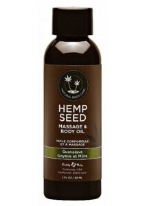 Hemp Seed masážní olej - guava a ostružina 60 ml Earthly Body