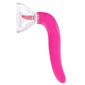 BASIC X vakuov&aacute; pumpa s jaz&yacute;čkem a vibr&aacute;torem  3v1 růžov&aacute; BASIC X