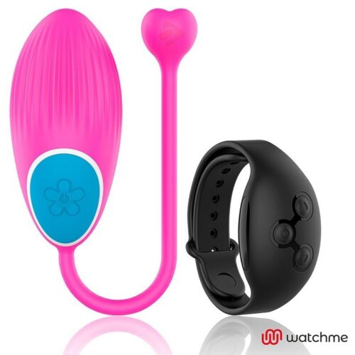 Wearwatch Vibrační vajíčko na dálkové ovládání růžová/černá Watchme