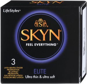 SKYN Elite – bezlatexové kondomy (3 ks)