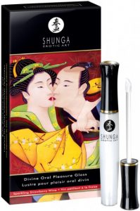 Shunga stimulačn&iacute; jahodov&yacute; lesk na rty &ndash; Sparkling Wine (10 ml)