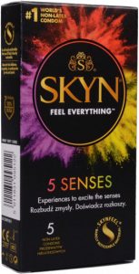 SKYN 5 Senses &ndash; mix bezlatexov&yacute;ch kondomů (5 ks)