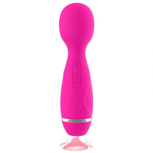BASIC X Becky masážní hlavice s podtlakovým stimulátorem 2v1 růžová