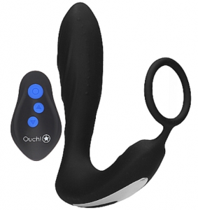 An&aacute;ln&iacute; kol&iacute;k pro elektrosex Load of Pleasure s erekčn&iacute;m kroužkem a d&aacute;lkov&yacute;m ovl&aacute;d&aacute;n&iacute;m