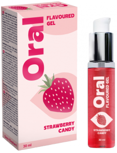 Or&aacute;ln&iacute; lubrikačn&iacute; gel Strawberry Candy (30 ml)