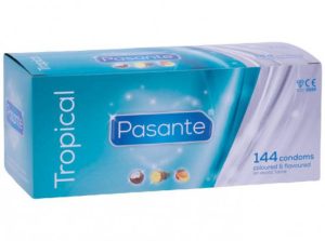 Pasante Tropical &ndash; ochucen&eacute; latexov&eacute; kondomy (144 ks)
