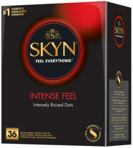 SKYN Intense Feel &ndash; bezlatexov&eacute; kondomy s vroubky (36 ks)