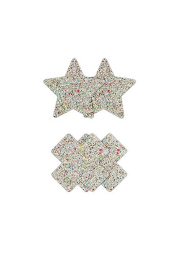 Pasties ozdoby na bradavky Star & Cross - 2 páry Ns Novelties