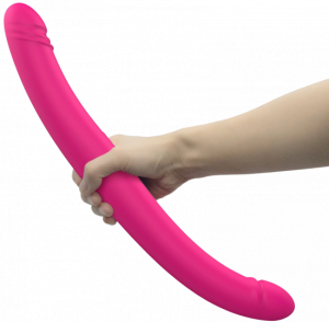 Vibračn&iacute; oboustrann&eacute; dildo Orgasmic Double Do (45 cm) + d&aacute;rek Lubrikačn&iacute; gel Natural 15 ml