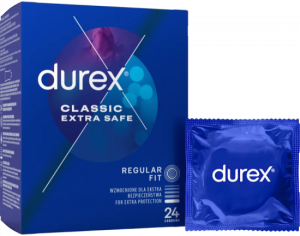 Durex Extra Safe &ndash; zes&iacute;len&eacute; kondomy (24 ks)