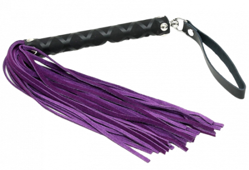 Kožené důtky Purple Swish (35 cm)