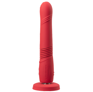 Lovense - Gravity Thrusting Dildo App Controlled Red