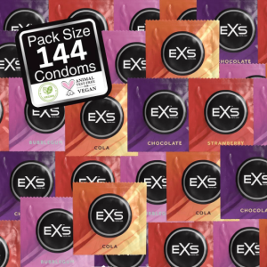 EXS Mixed Flavoured &ndash; mix ochucen&yacute;ch kondomů (144 ks)