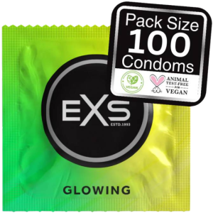EXS Glow in the Dark - sv&iacute;t&iacute;c&iacute; kondomy (100 ks)