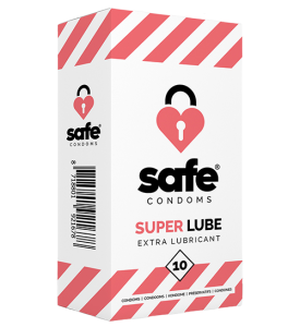 SAFE - Condoms with Extra Lubricant Superlube 10 pcs