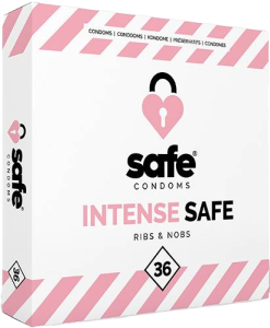 SAFE - condoms Ribs & Nobs 36 pcs