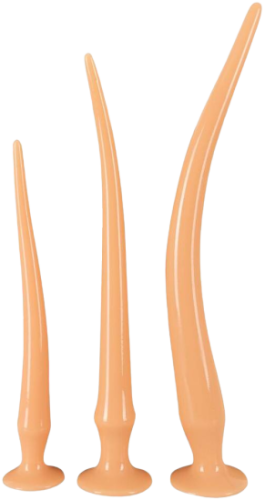 Super Long Butt Plug Set flesh