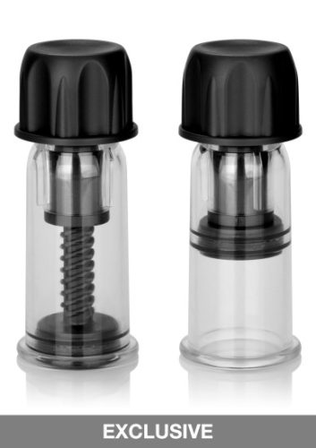 CalExotics Nipple Play Vacuum Twist Suckers Black