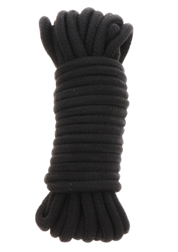 Hidden Desire Bondage Rope Black 10m