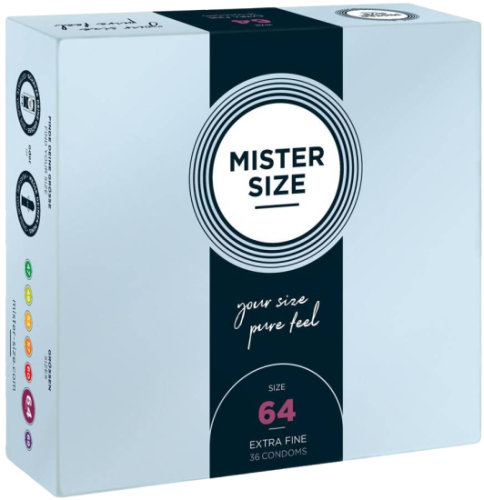 Mister Size 64mm pack of 36