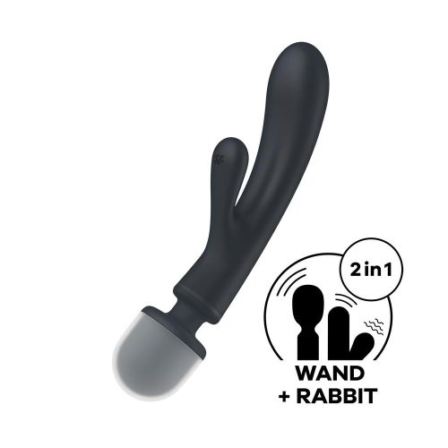 Satisfyer Triple Lover oboustranný vibrátor - šedý Satisfyer