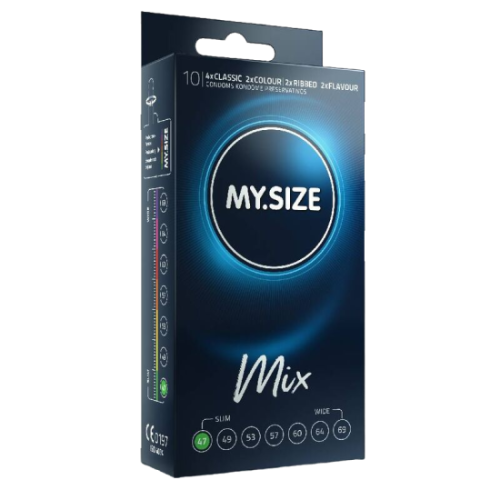 MY SIZE - MIX CONDOMS 47 MM 10 UNITS