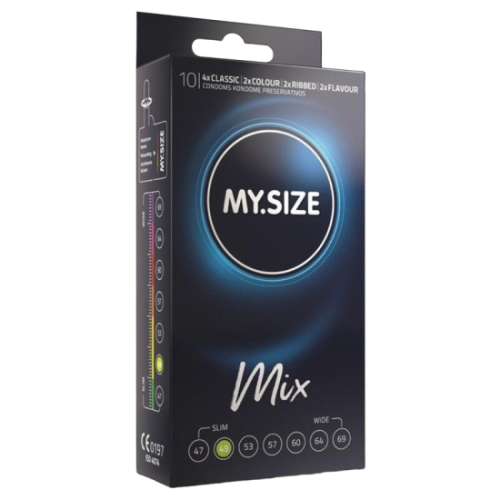 MY SIZE - MIX CONDOMS 49 MM 10 UNITS