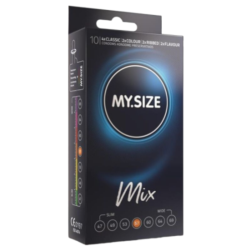 MY SIZE - MIX CONDOMS 57 MM 10 UNITS