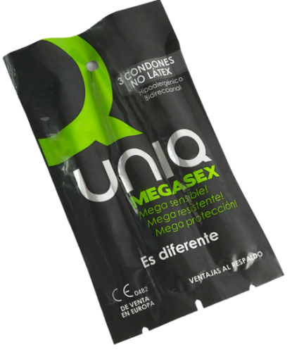 Uniq - Megasex Latex Free Sensitive Condoms