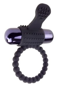FANTASY C-RINGZ Vibračn&iacute; silikonov&yacute; kroužek čern&yacute;