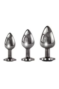 Sada an&aacute;ln&iacute;ch kol&iacute;ků Evolved s čern&yacute;m drahokamem