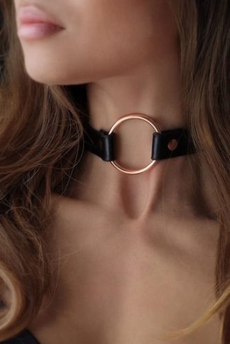 ROSY GOLD - Choker - Černý