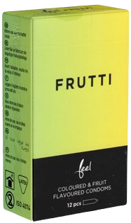 Feel «Frutti» smooth condoms with fruity flavour 12 pcs