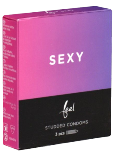 Feel «Sexy» smooth condoms with soft dots 3 pcs