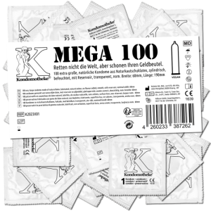Kondomotheke MEGA: 100 extra large condoms