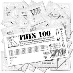Kondomotheke THIN: 100 sensitive condoms