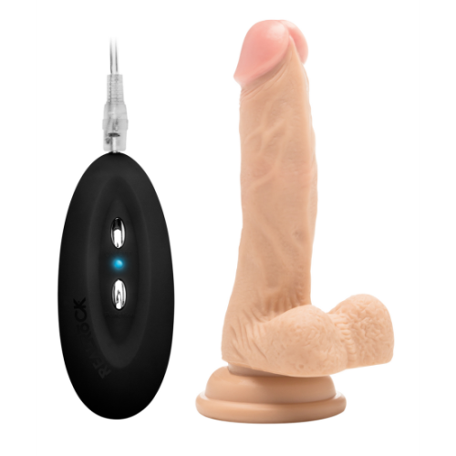 Vibrační realistický penis s varlaty – 18 cm