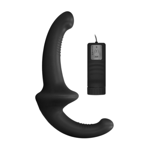 Vibrační silikonový samodržící strap-on