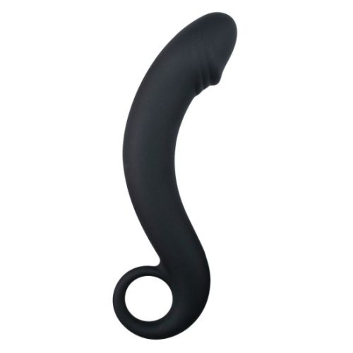 Silikonové černé dildo pro stimulaci prostaty