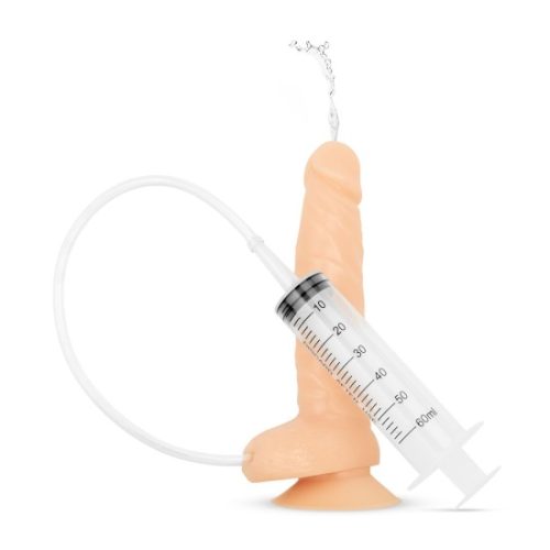 EASYTOYS DILDO COLLECTION Stříkací dildo s injekční stříkačkou