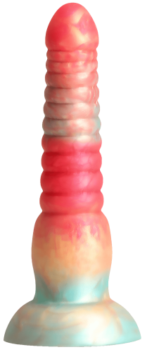 Colours Stacked dildo 16 cm - červená/zlatá Ns Novelties