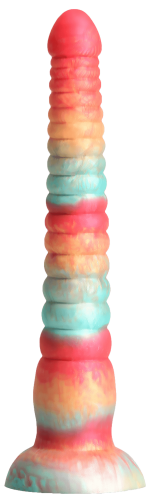 Colours Stacked dildo 23 cm - červená/zlatá Ns Novelties