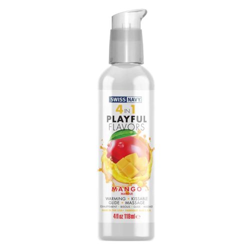 Swiss Navy Playful 4 in1 lubrikační gel  Mango 118 ml Swiss Navy Direct
